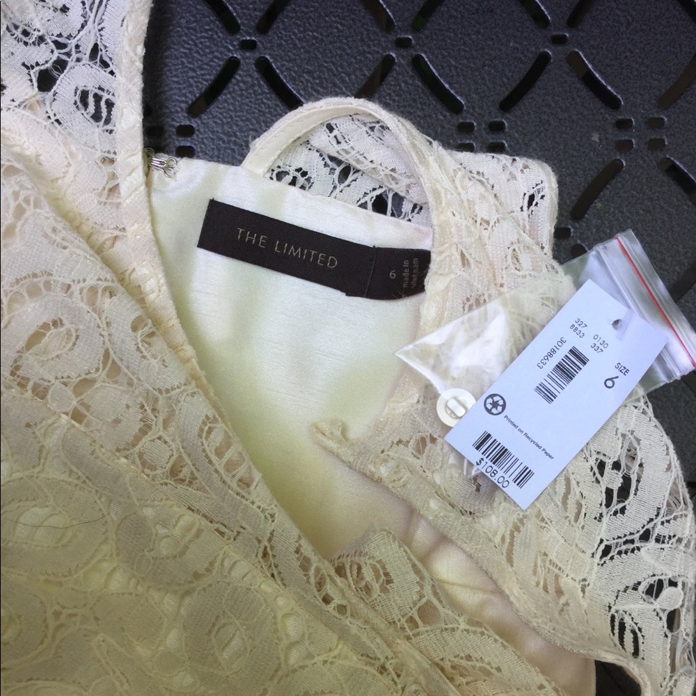 The Limited ! Gorgeous Cream Colored Dress ! - Picture 4 of 4